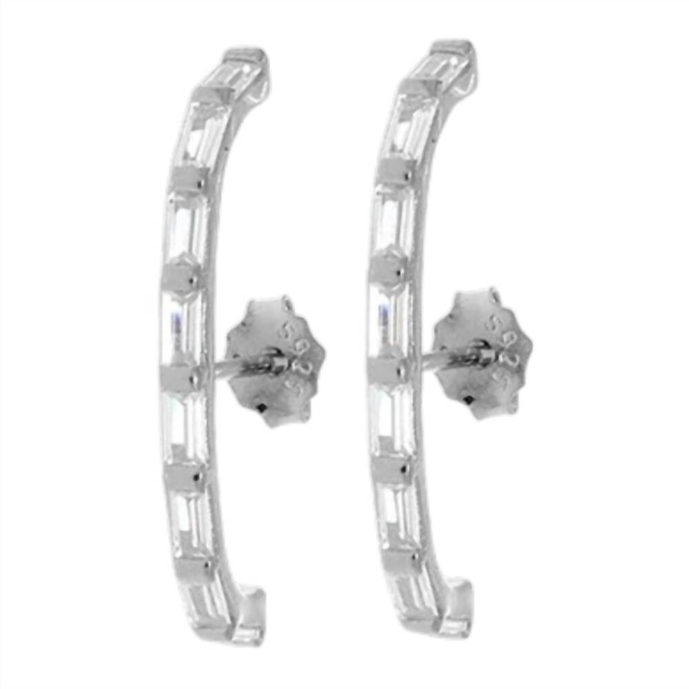 NEW ANUJA TOLIA women's on fleek studs earrings in silver